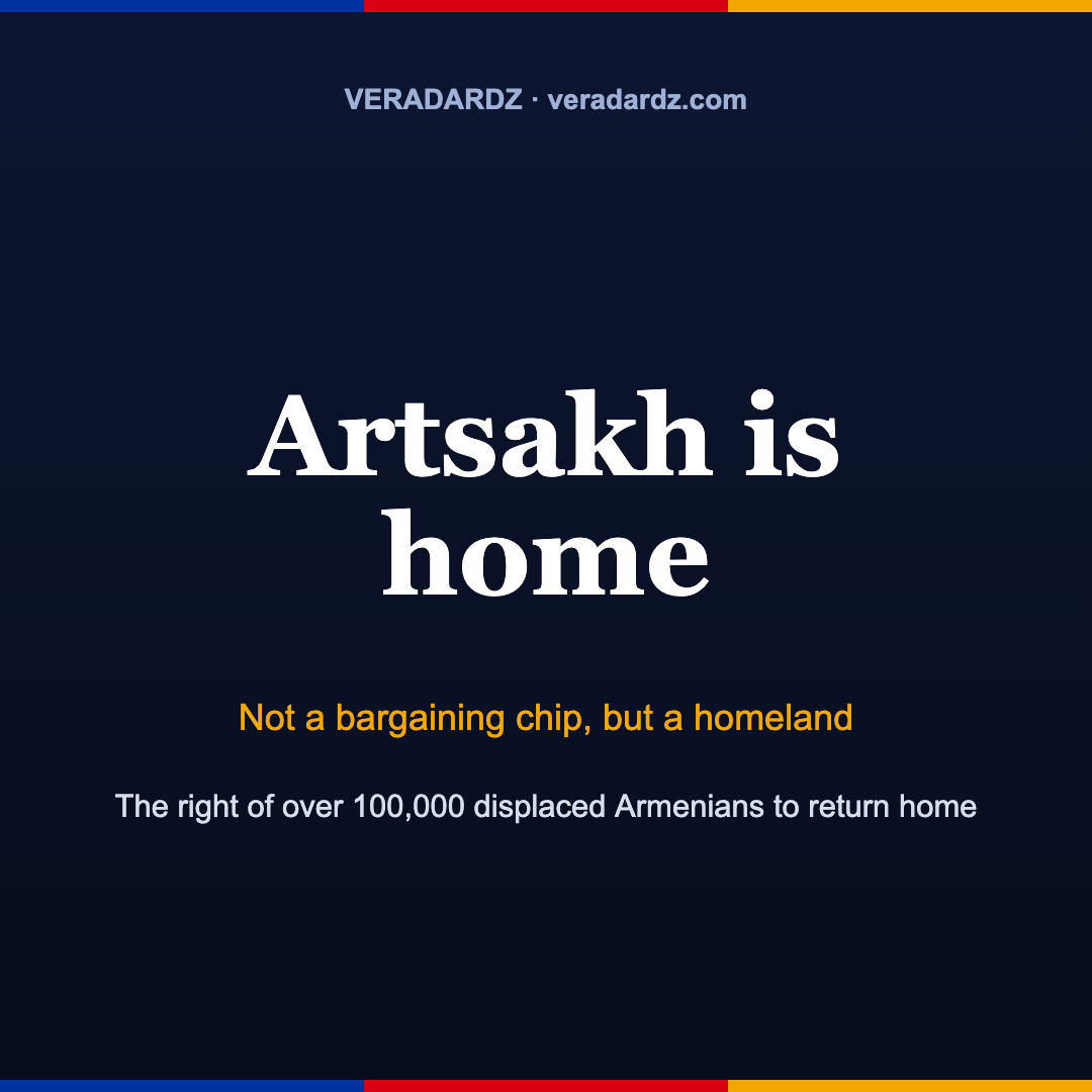 Square post «Artsakh is home»